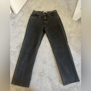 levi low pro straight jeans